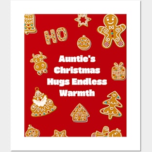 Auntie's Christmas hugs, endless warmth. Posters and Art